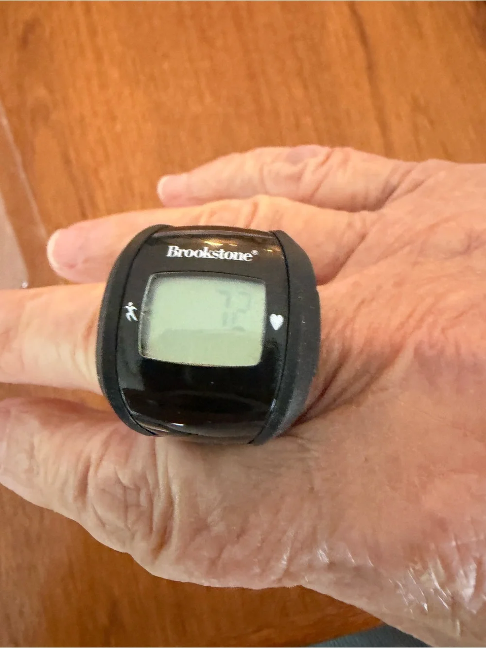 Brookstone Heart Rate Ring - Black - Wearable Heart Rate Monitor